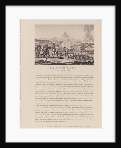 The Battle of Wagram on 6th July 1809 by French School