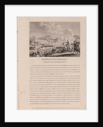 The Battle of Austerlitz, 2nd December 1805 by French School