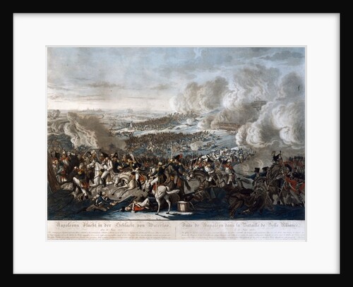 Napoleon's flight from the Battle of Waterloo, 18th June 1815 by German School