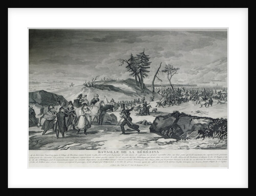 The Battle of Berezina by French School