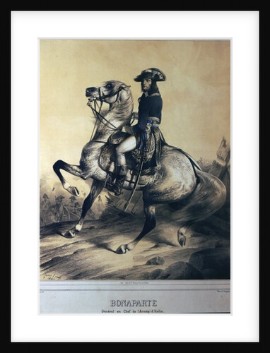 Napoleon Bonaparte as General and Supreme Commander of the Italian army by Ange-Louis Janet