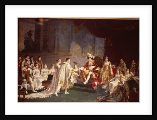 The espousal of Prince Jerome Bonaparte and Princess Catharina Frederica of Wuerttemberg, in Paris, 22nd August 1807 by Jean-Baptiste Regnault