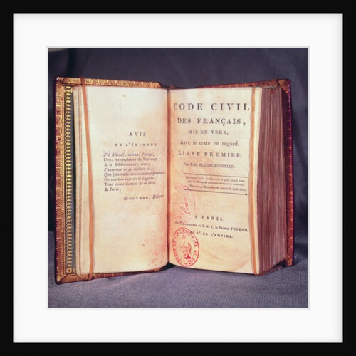 The Napoleonic Code by French School
