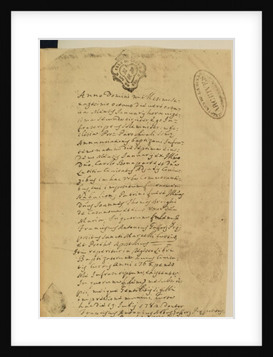 Napoleon's Birth Certificate, 1769 by French School