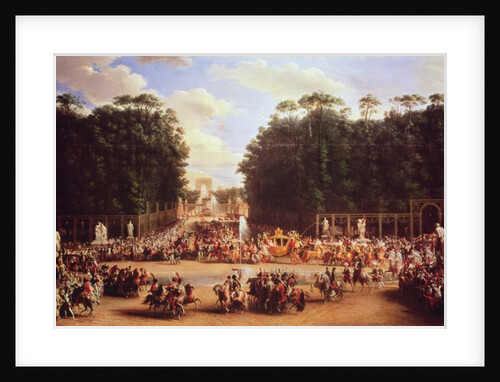 The Entry of Napoleon and Marie-Louise into the Tuileries Gardens on the Day of their Wedding, 2nd April 1810 by Etienne-Barthelemy Garnier