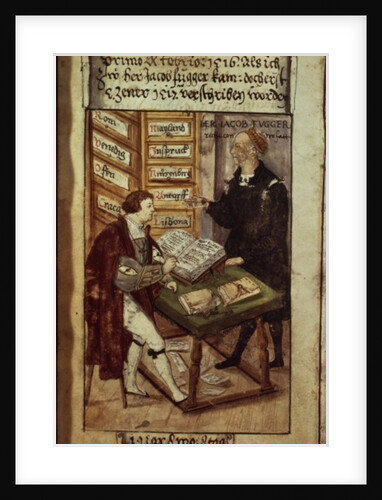 Jakob Fugger in his office, 1518 by German School