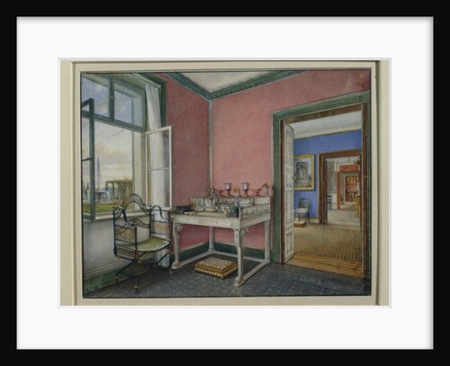 Writing cabinet of the crown princess in the Charlottenhof Palace, Berlin by German School