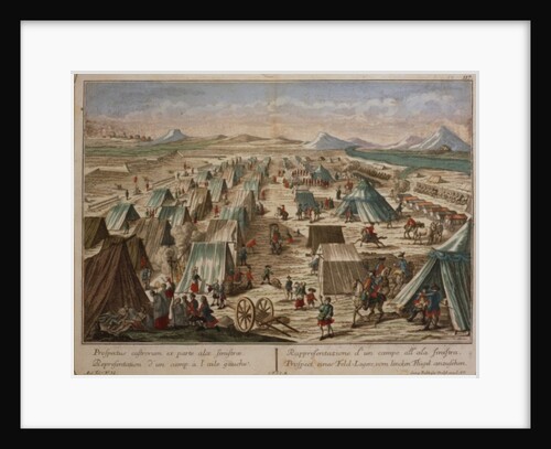 Military camp, c.1780 by Austrian School