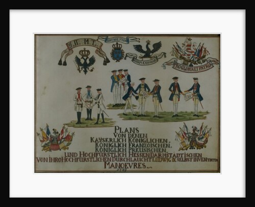 A collection of maneouvre plans of Louis IX of Hesse-Darmstadt by German School