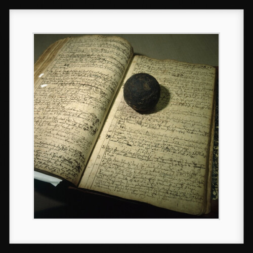 Enrollment book form the time of the Battle of Kesselsdorf by German School