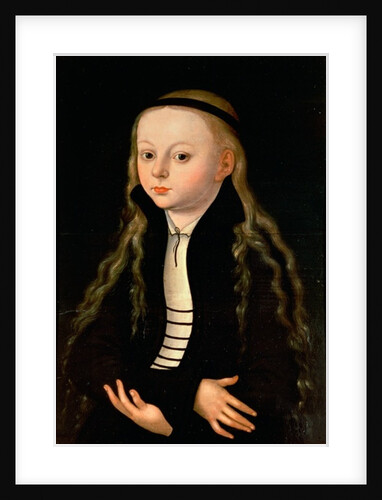 Portrait of a girl, possibly Martin Luther's daughter Magdalena, after Lucas Cranach, Senior, c. 1520 by Anonymous Anonymous
