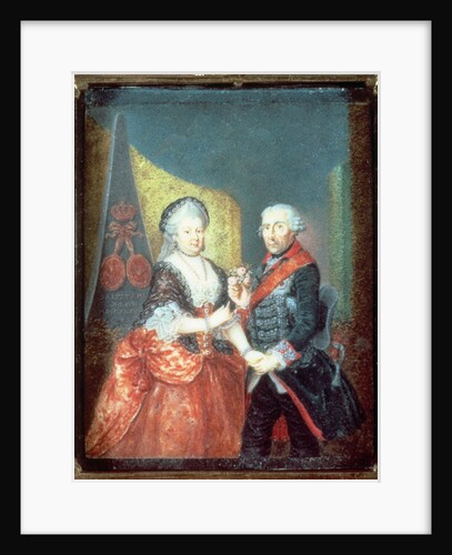 King Frederick II and his wife, Elizabeth Christine, 1758 by Anton Friedrich Konig