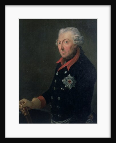 Friedrich the Great Wearing the Uniform of the 15th Infantry Regiment by J.H.C. Franke