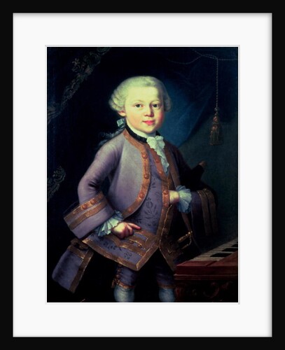 Wolfgang Amadeus Mozart, 1763 by Peter Anton Lorenzoni