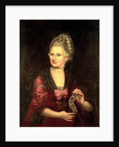Anna Maria Mozart, nee Pertl, mother of Wolfgang Amadeus Mozart, 1775 by Peter Anton Lorenzoni