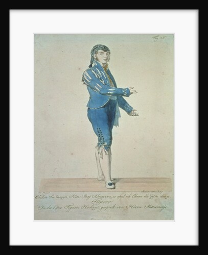 Figaro, valet to Count Almaviva by Johann Nepomuk Muxel