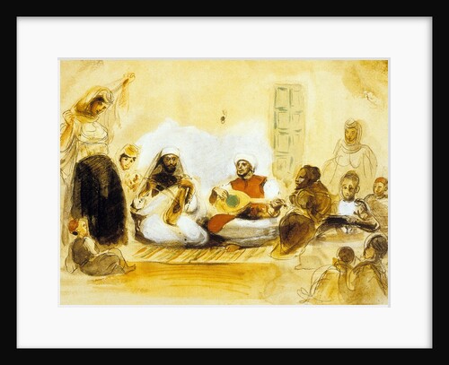 Jewish Musicians, c.1832 by Ferdinand Victor Eugene Delacroix