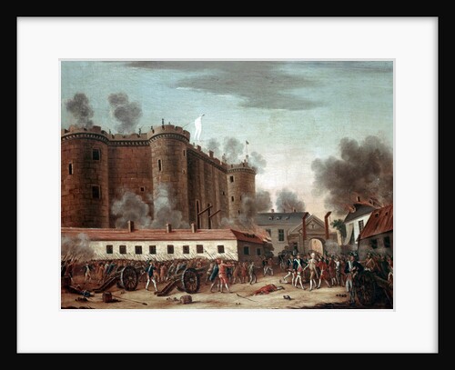 Storming of the Bastille, 14th July 1789 by French School