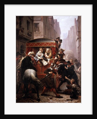 Murder of French King Henri IV by Ravaillac in 1610 in Paris by Charles Housez