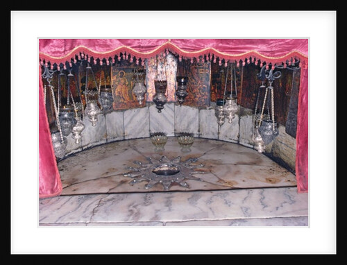 The Star of Bethlehem in the Grotto of the Nativity by Anonymous