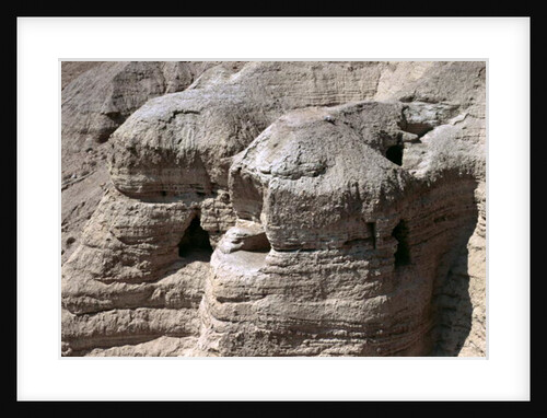 View of the Qumran Caves, where the Dead Sea Scrolls were discovered in 1947 by Anonymous