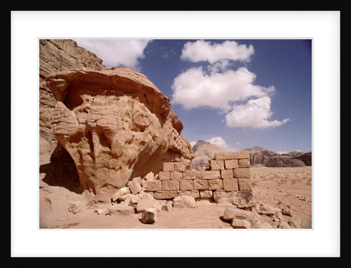 Lawrence of Arabia's house during his occupation of Wadi Rum in 1917 by Anonymous