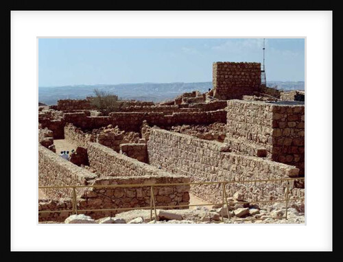 Remains of the fortress palace, built by Herod the Great c.37-31 BC by Anonymous