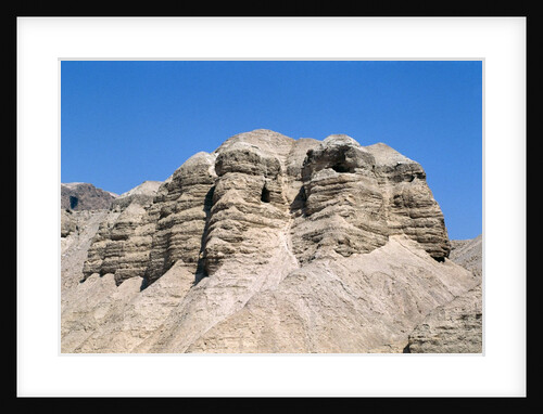 View of the Qumran Caves, where the Dead Sea Scrolls were discovered in 1947 by Anonymous