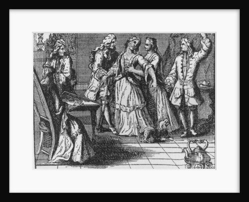 Illustration from 'The Rape of the Lock' by Alexander Pope 1714 by English School