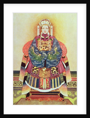 Portrait of Tzu Hsi, the Empress Dowager by School Chinese