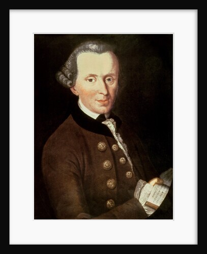 Immanuel Kant, 1768 by Johann Gottlieb Becker