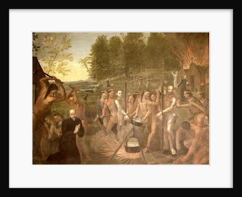 Martyrdom of three Jesuit priests, 1649 by Alfred Pommier