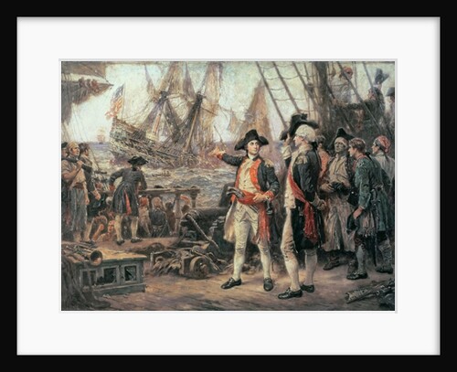 The ship that sank the Victory, 1779 by Jean Leon Gerome Ferris