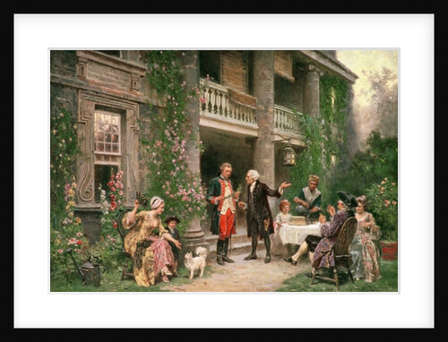 George Washington visiting Bartram's Garden in 1787, painted 1900 by Jean Leon Gerome Ferris
