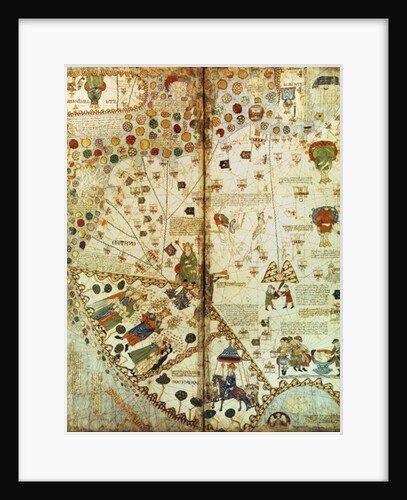 Detail from a Catalan World Map, 1375 by Catalan School