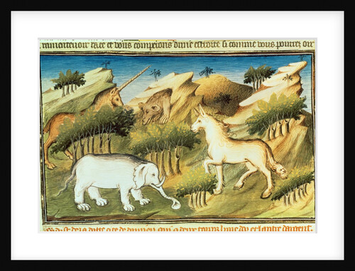 Mythical animals in the wilderness, c.1410-12 by Boucicaut Master