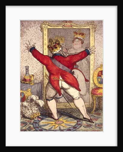 Reflection: To be, or not to be?, cartoon of King George IV of England, 1820 by Anonymous Anonymous
