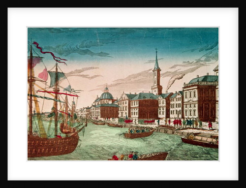 The Landing of English Troops at New York, September 1776, pub. by J. Chereau, Paris by French School