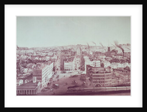 View of Utica City, New York State by American School