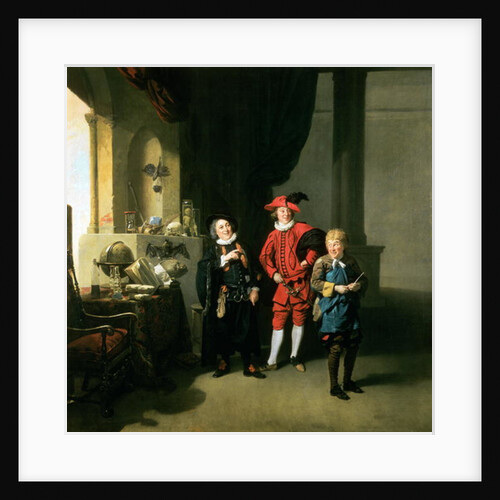 David Garrick with William Burton and John Palmer in 'The Alchemist' by Ben Jonson, 1770 by Johann Zoffany