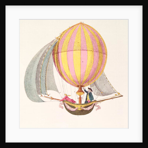 Design for a dirigible, French, c.1785 by French School