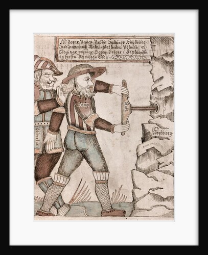 The giant Baugi, persuaded by Odin, drills into his brother, Suttung's underground chamber where hydromel, the mead of the poets, is hidden by Icelandic School