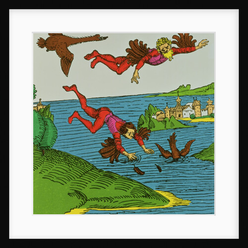 Daedalus and Icarus, 15th century by Anonymous