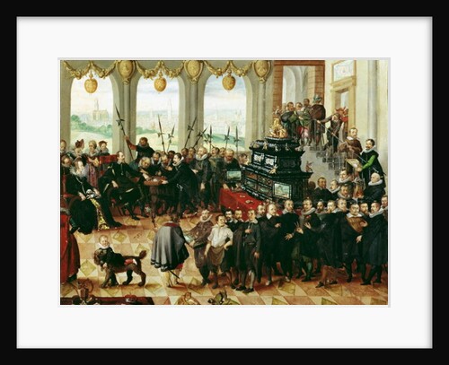 Presentation of the Pomeranian Kunstschrank to Duke Philip II of Pomerania-Stettin in 1617 by Anton Mozart