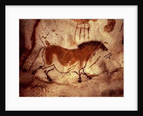 Rock painting of a horse, c.17000 BC by Anonymous