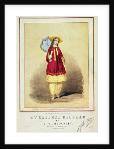 The Bloomer Polka, composed by J.J. Blockley, c.1850 by Anonymous