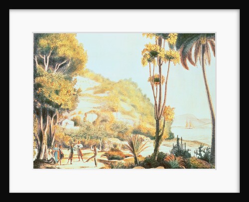 View of the coast of Brazil opposite the island of Santa Catarina, c.1825 by Ludwig Choris