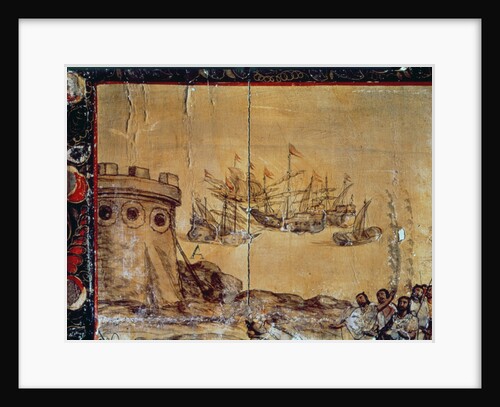 Cortes sails for Mexico, 1518 by Spanish School