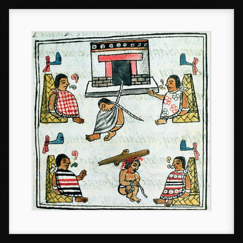 Ms. Palat. 218-220 Book IX Judgement and Punishment in the Aztec empire by Spanish School