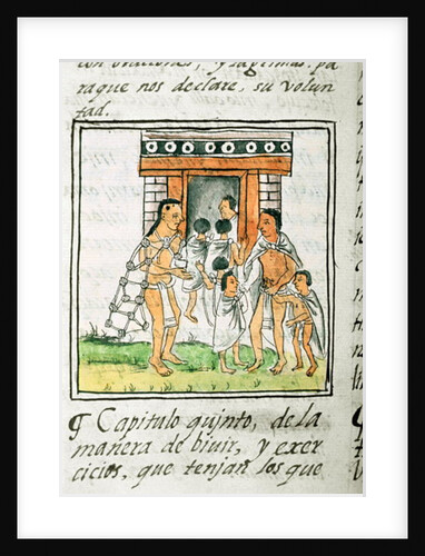 Ms Palat. 218-220 Book IX Young children entering a house by Spanish School